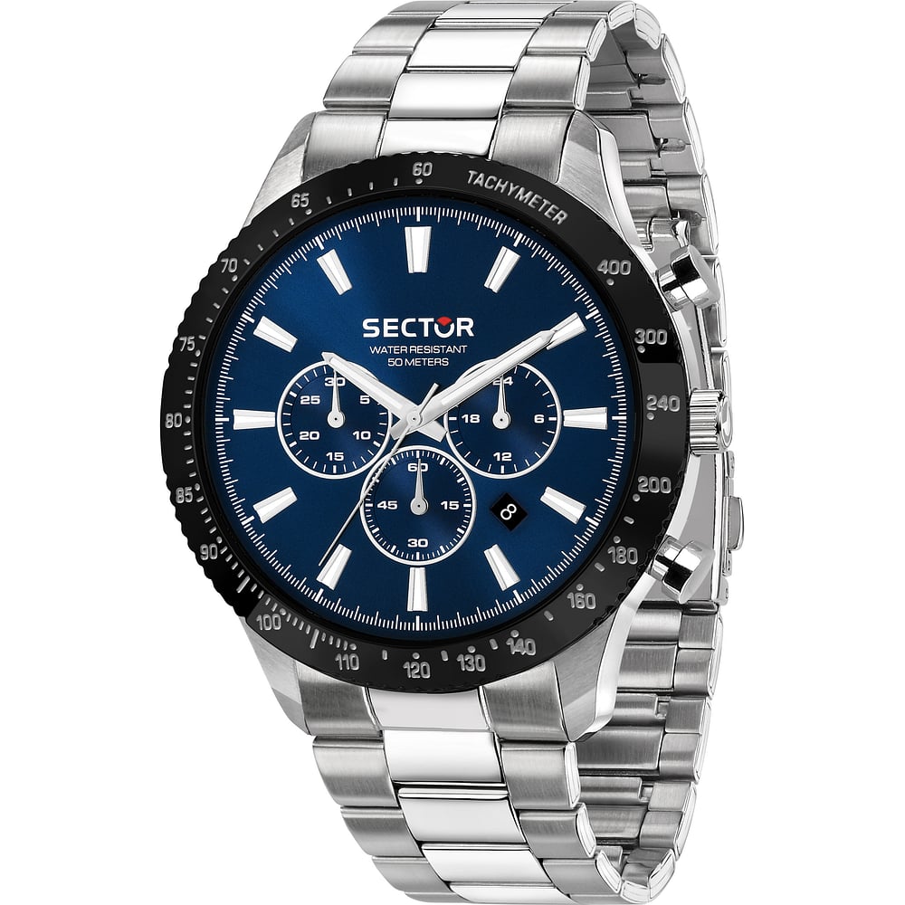 Montre Sector Homme SNL 750 - Mouvement Suisse - Cadran Bleu - Étanche 200 M - Neuf Avec étiquette